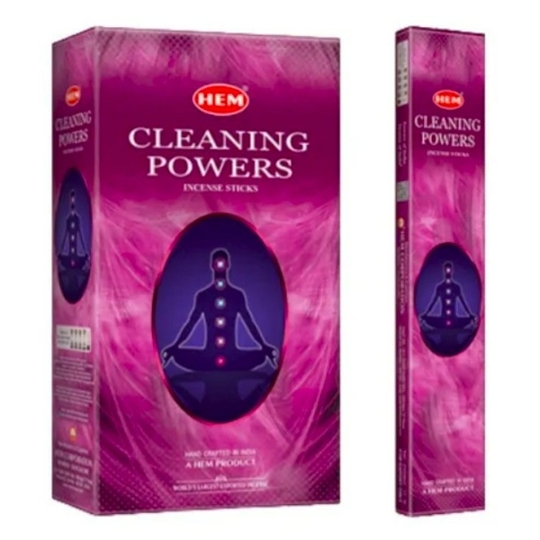 Incenso Hem Cleaning Powers Hexa - 20 bastoncini