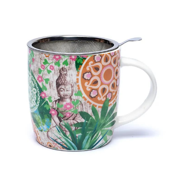Tazza Mug infusore da tè Buddha Paradiso