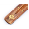 Porta incenso di legno con OM
