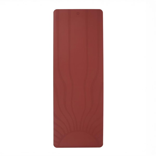 Tappetino Antiscivolo Yoga Phoenix in Gomma Naturale - Rising Sun, Terra Rossa (opaco)