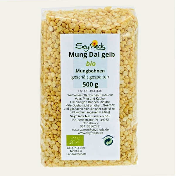 Moong Dal - lenticchie moong gialle- 500 g (Seyfried)