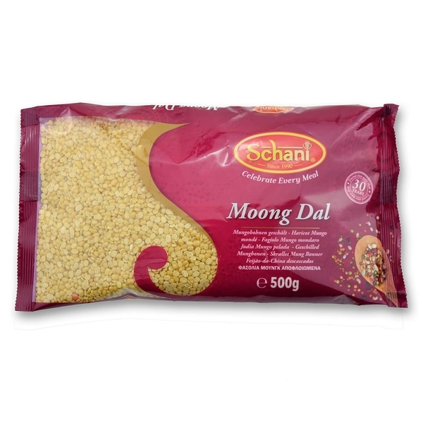 Lenticchie Moong Dal (fagioli mungo gialli) Schani, 500 g