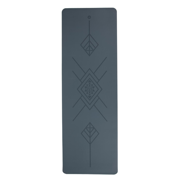 Tappetino Antiscivolo Yoga Phoenix in Gomma Naturale XL Allineamento Tribale, blu (opaco)