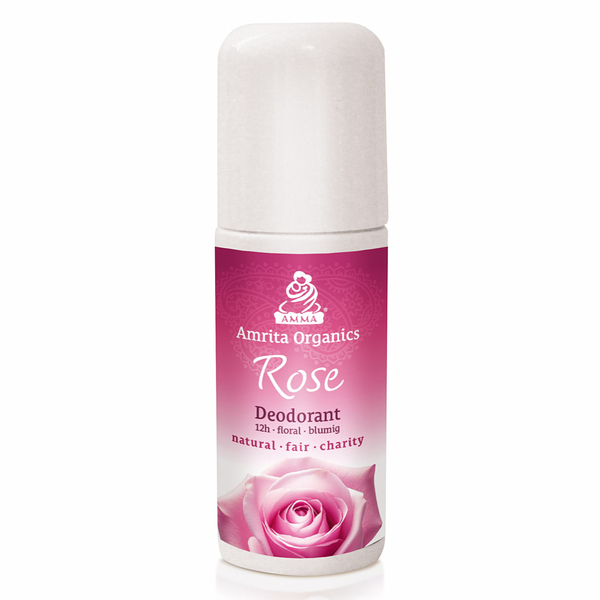 Deodorante alla rosa Amrita Organics, 50 ml