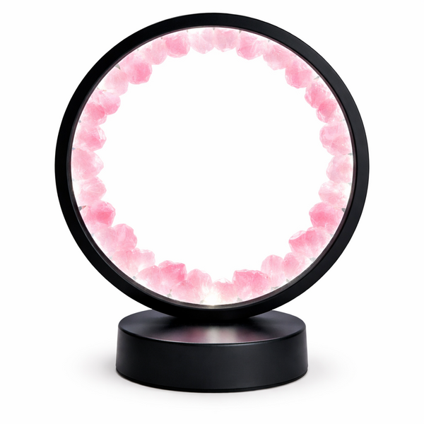 Lampada portale Quarzo Rosa con USB LED