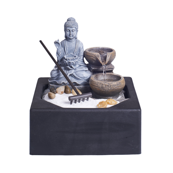 Fontana Buddha Zen con Giardino Zen