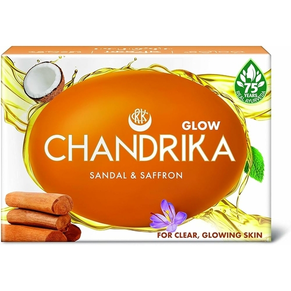 Sapone Ayurvedico Chandrika - Sandalo & Zafferano 75 g