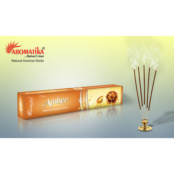 Incenso Vedico Aromatika - Ambra - 15 g