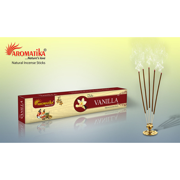 Incenso Vedico Aromatika alla Vaniglia - 15 g