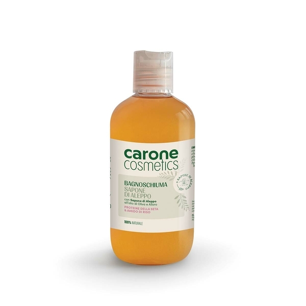 Sapone di Aleppo proteine della seta Bagnoschiuma Carone Cosmetics – 250 ml