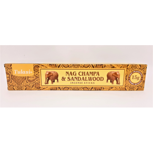 Incenso Tulasi Sandalo e Nag Champa - 15 g