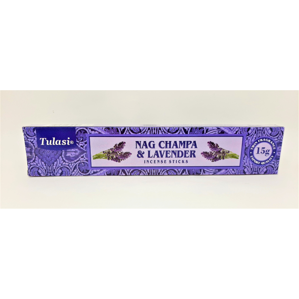 Incenso Tulasi Nag Champa e Lavanda - 15 g