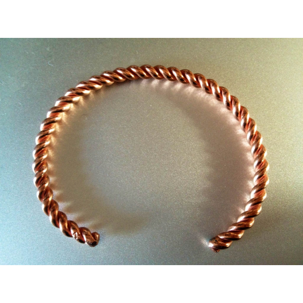 Braccialetto della salute in puro rame intrecciato stretto