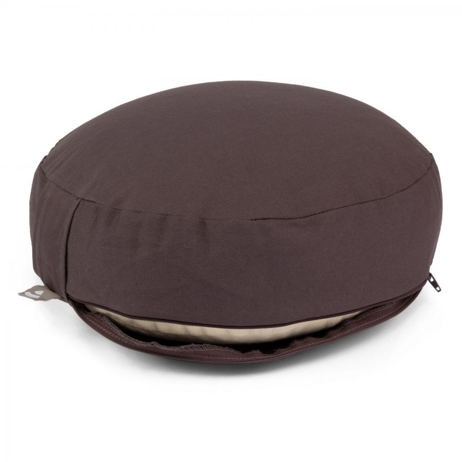 Cuscino Meditazione Rotondo Ø 45 Cm - Imbottito In Pula Di Farro Bio, Cotone - Foto 14