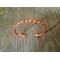 bracciale in rame intrecciato piatto