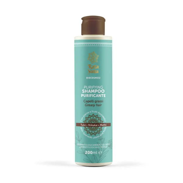 Shampoo Ayurvedico Purificante Rasayana per capelli grassi - 200ml