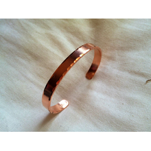 braccialetto salute puro rame liscio con incisioni laterali