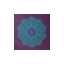 melanzana, mandala turchese